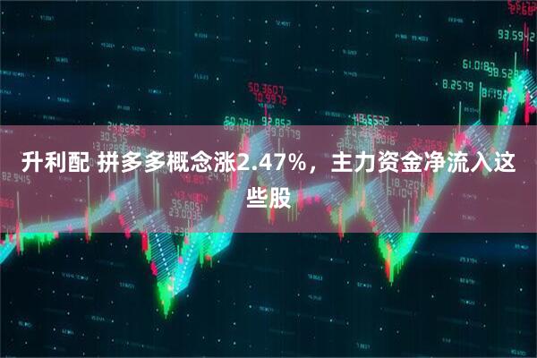 升利配 拼多多概念涨2.47%，主力资金净流入这些股