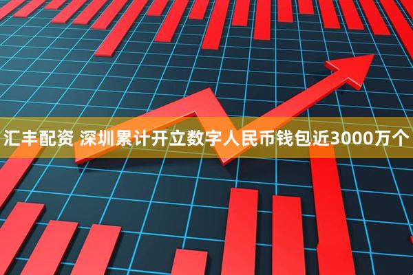 汇丰配资 深圳累计开立数字人民币钱包近3000万个